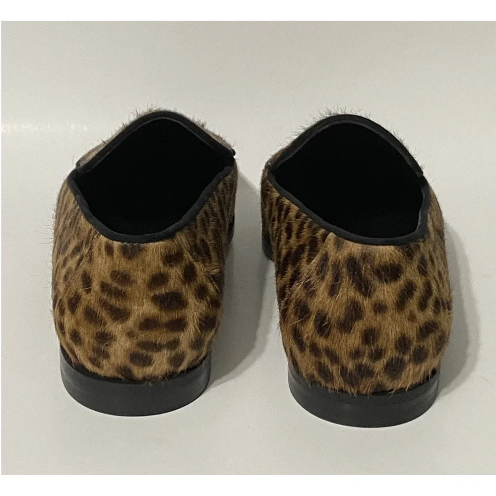 Frame Women's Le Verona Calf Hair Leather Loafers Slip On Size 37.5 US 7 $478